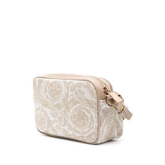 Versace Athena Jacquard Barocco Cream Beige Messenger Crossbody Bag NWT $1,150 - Picture 3 of 15